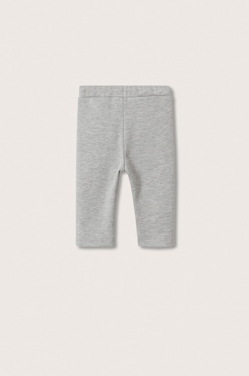 

Дитячі штани Mango Kids колір сірий однотонні