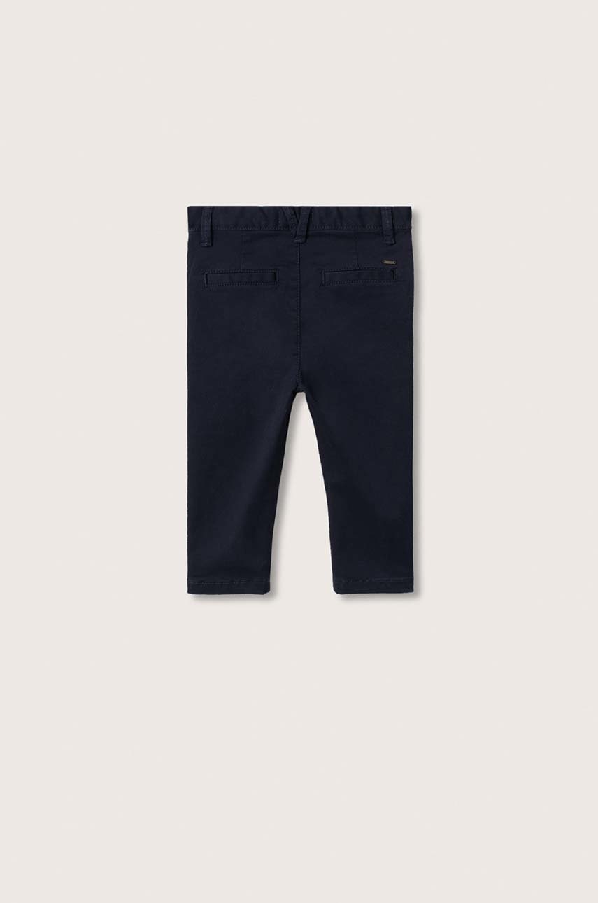 

Дитячі штани Mango Kids колір синій однотонні