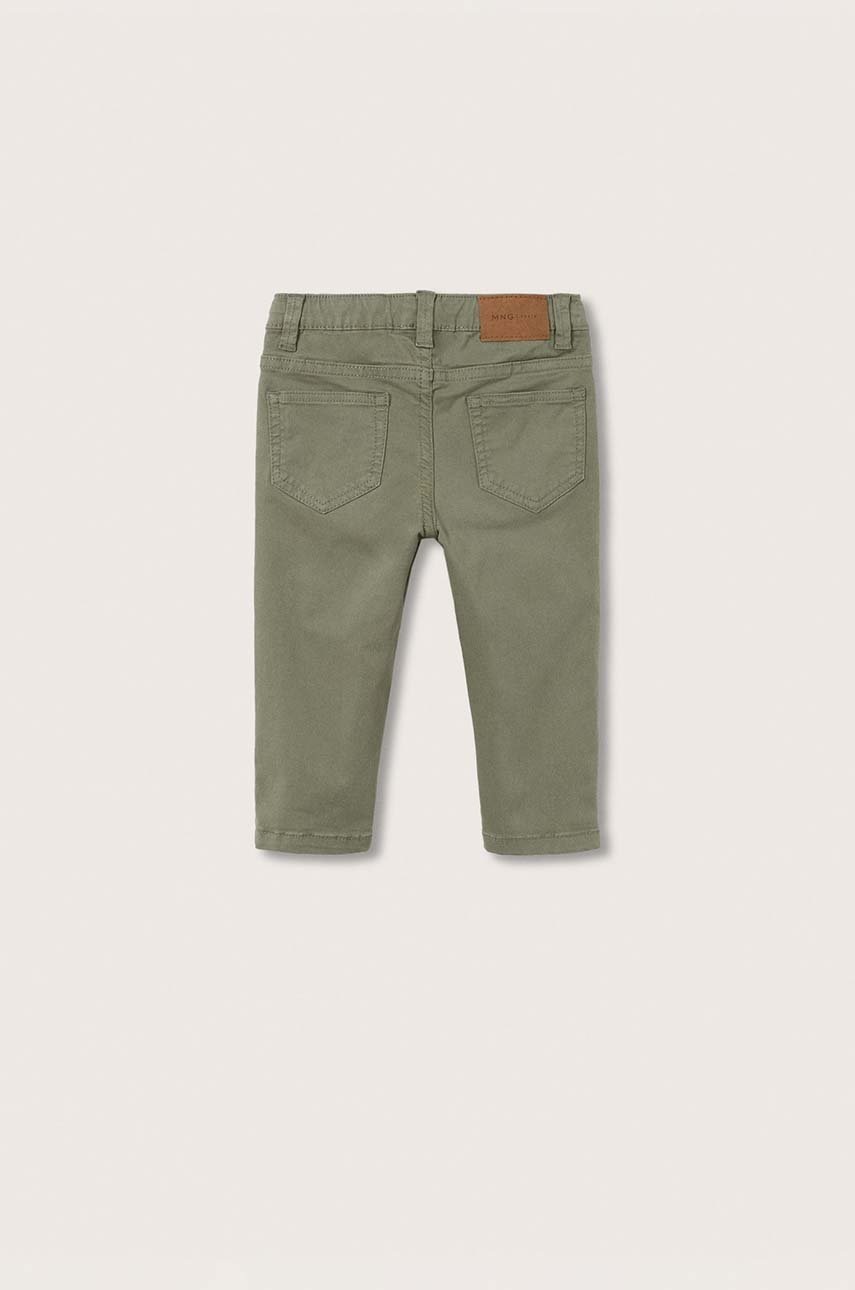 

Дитячі штани Mango Kids колір коричневий однотонні