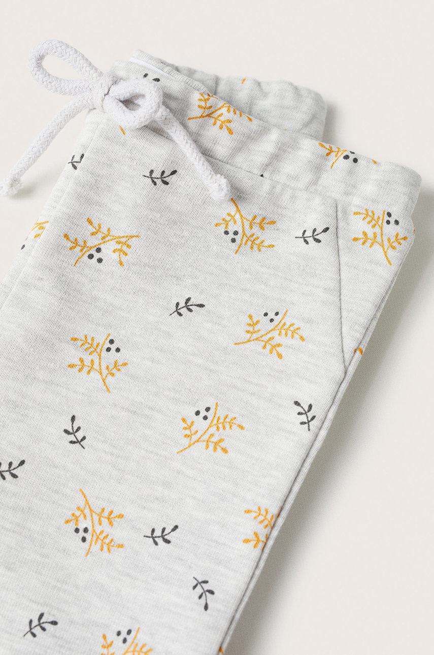 

Дитячі штани Mango Kids колір сірий візерунок