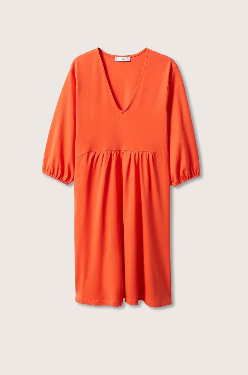 

Платье Mango Serenade цвет оранжевый mini oversize