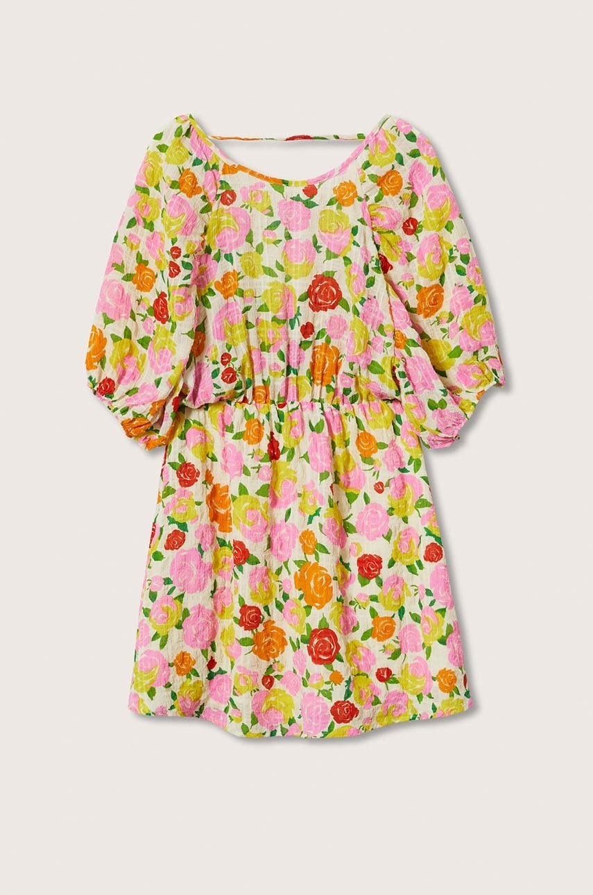 

Сукня Mango Pradera колір жовтий mini розкльошена