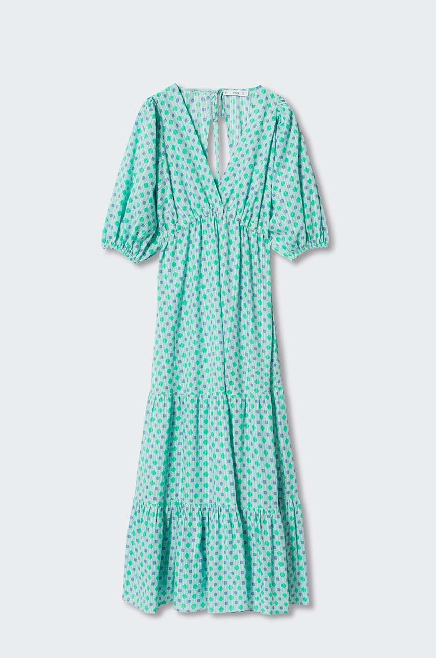 

Сукня Mango Basil колір бірюзовий midi oversize