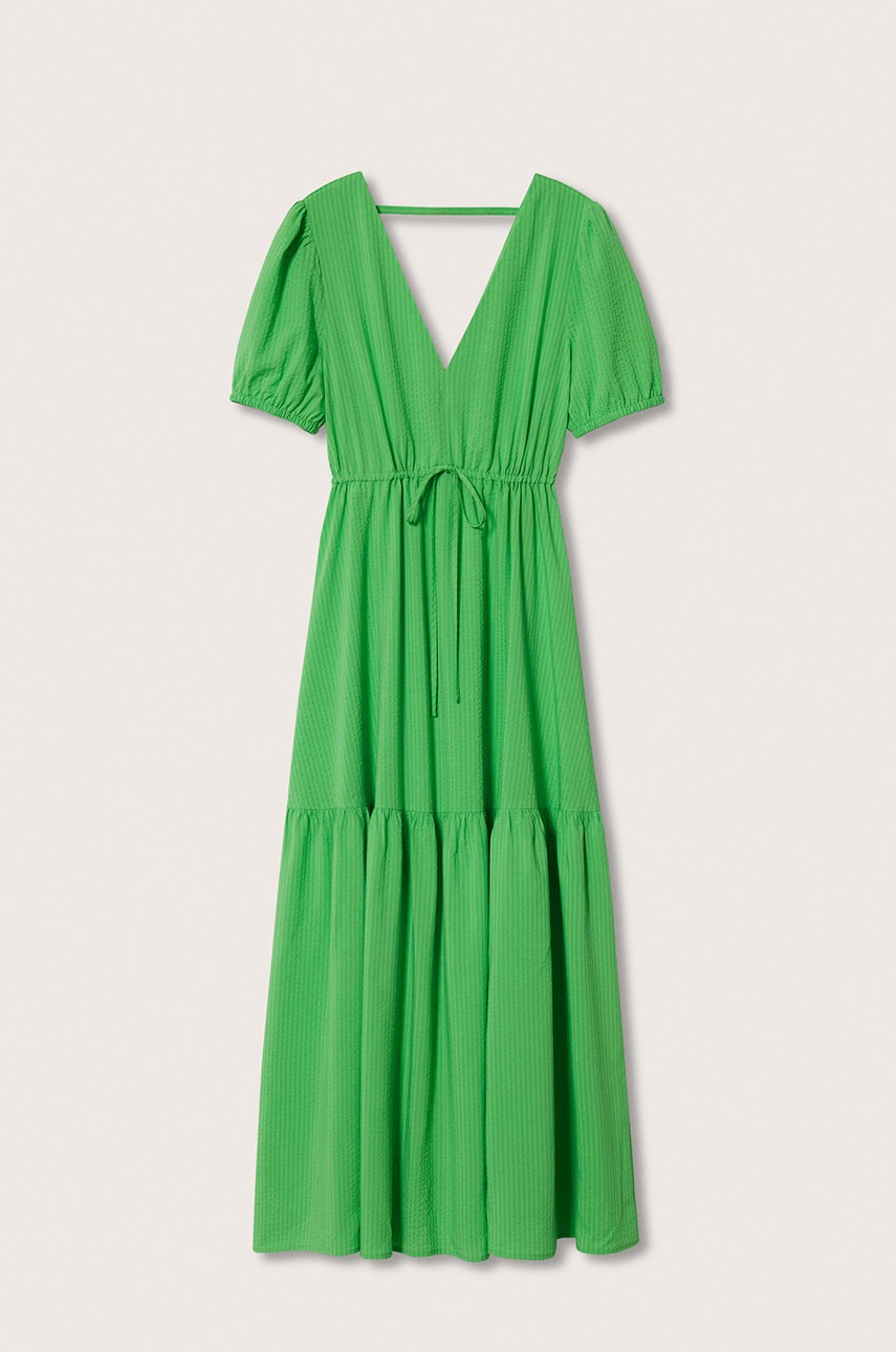 

Сукня Mango Cantina колір зелений maxi oversize