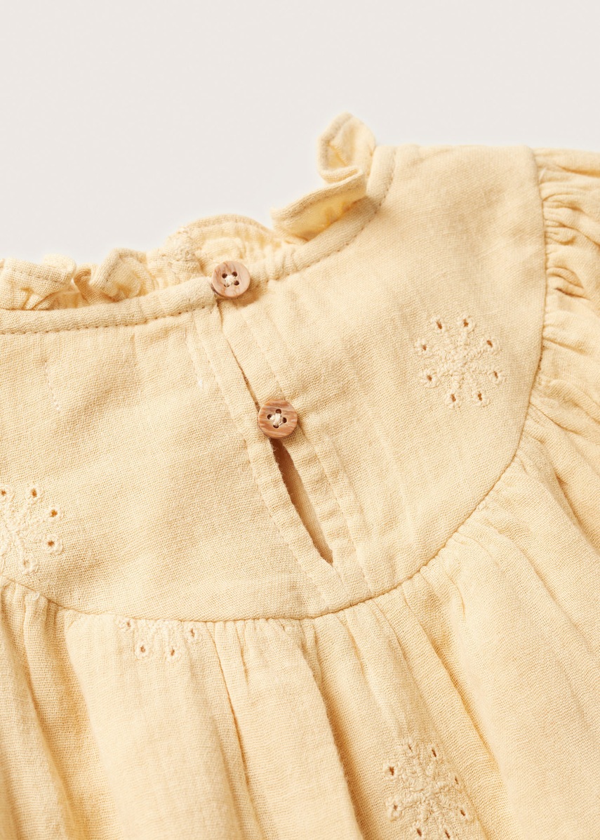 

Дитяча сукня Mango Kids колір жовтий mini розкльошена