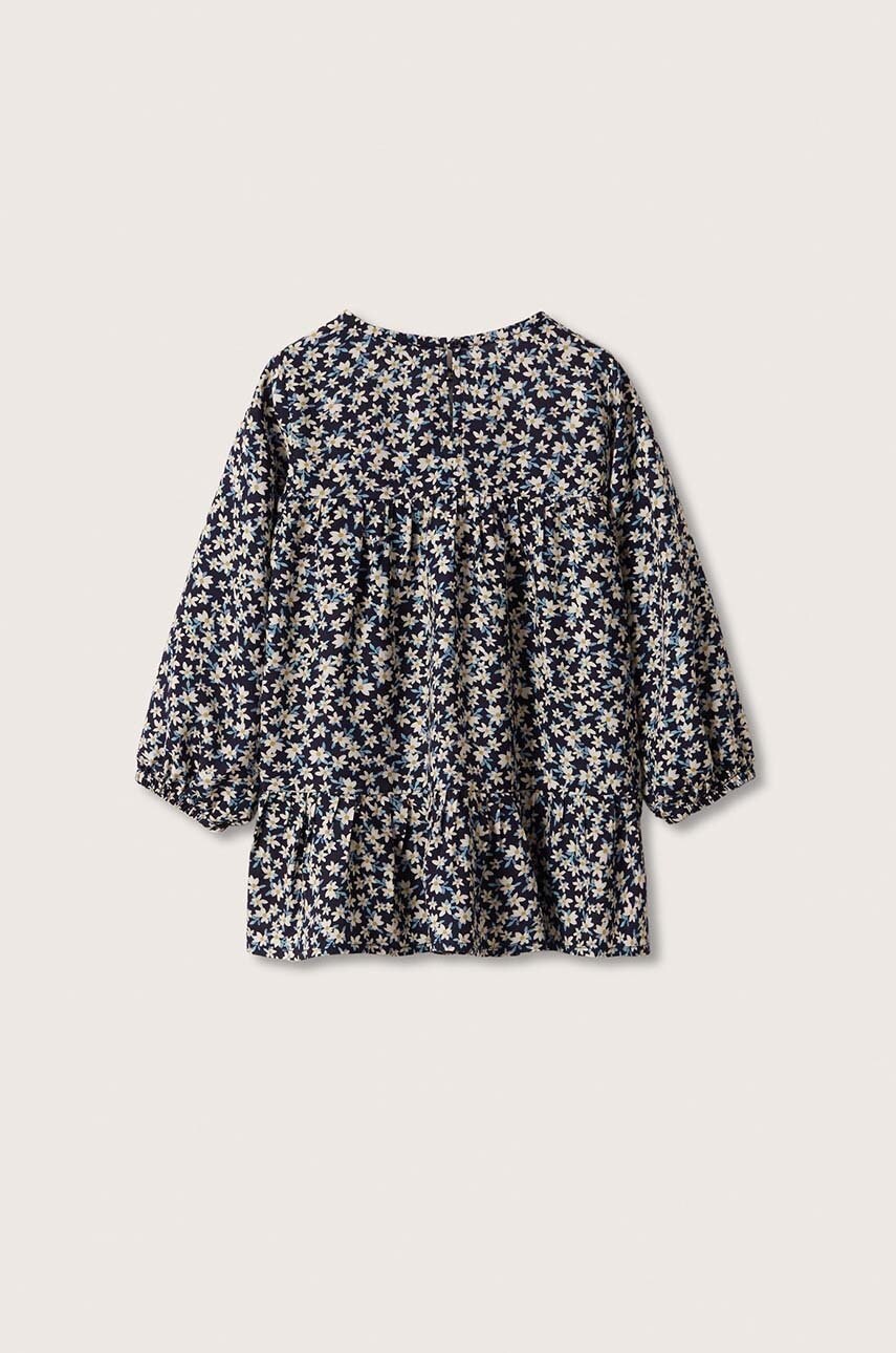 

Детское платье Mango Kids цвет синий mini расклешённое
