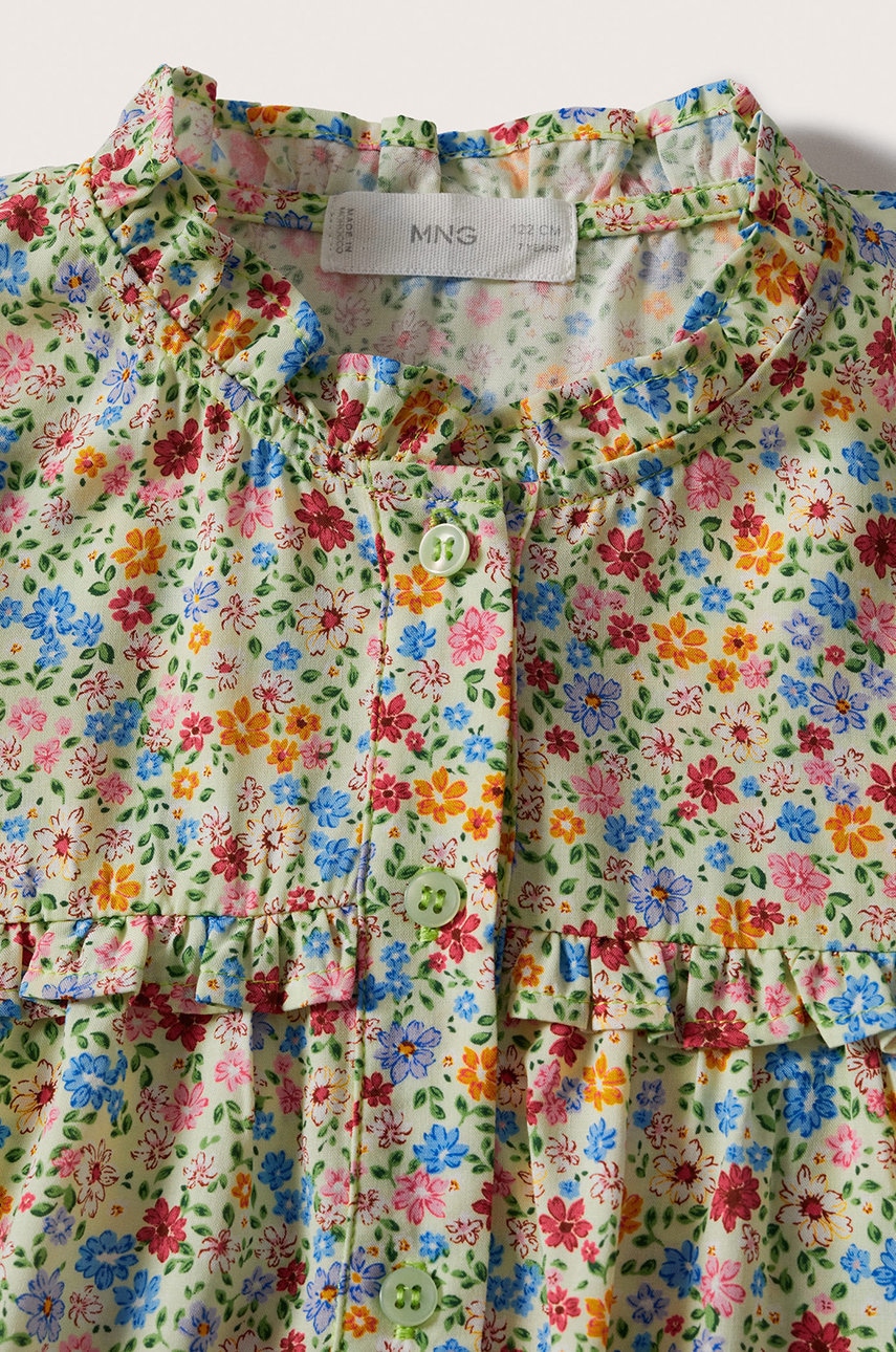 

Дитяча сукня Mango Kids Marisa колір зелений mini пряма