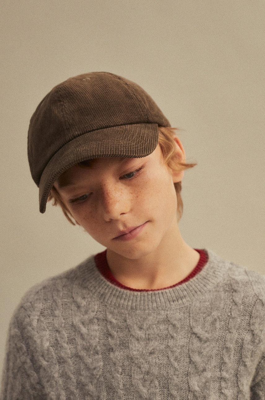 

Детский свитер Mango Kids цвет серый