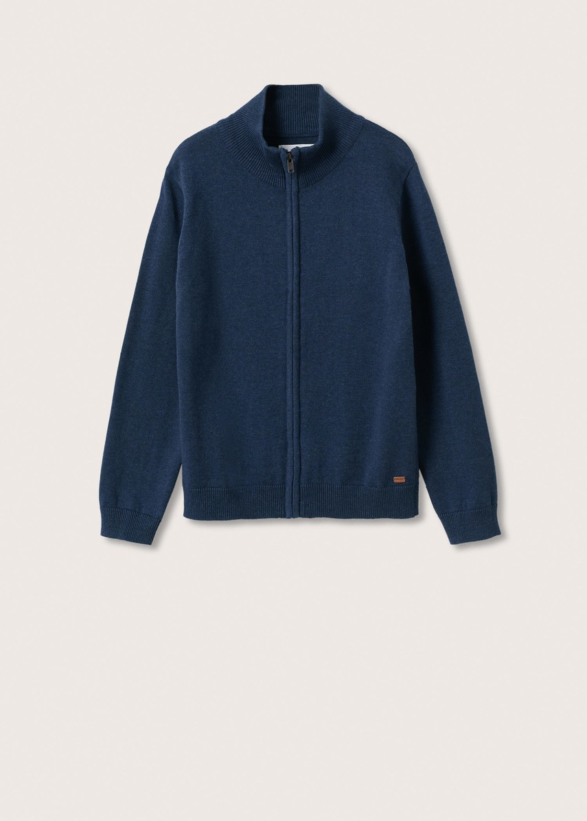 

Детска жилетка Mango Kids от лека материя, Син
