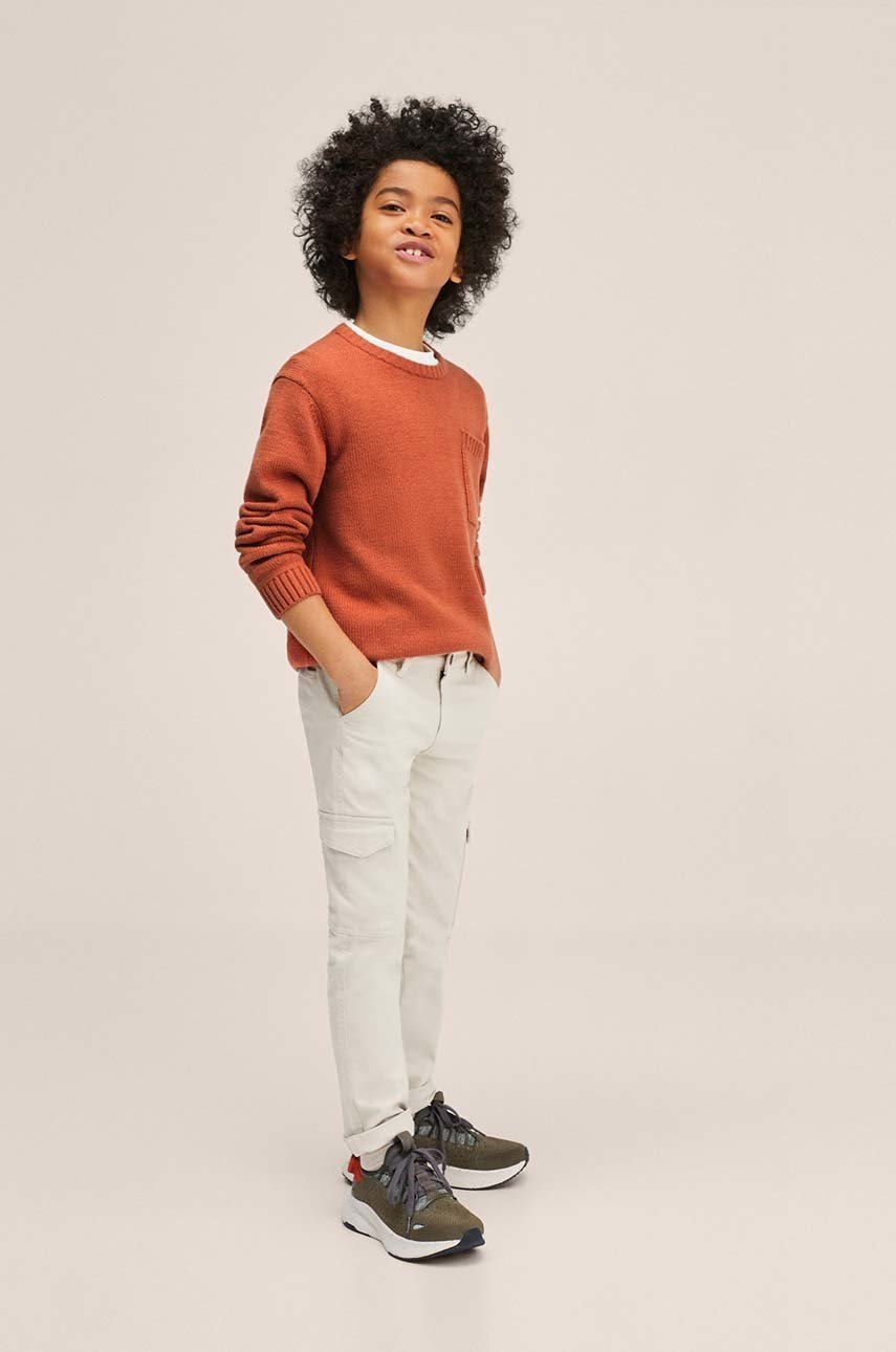 

Детский свитер Mango Kids цвет оранжевый лёгкий