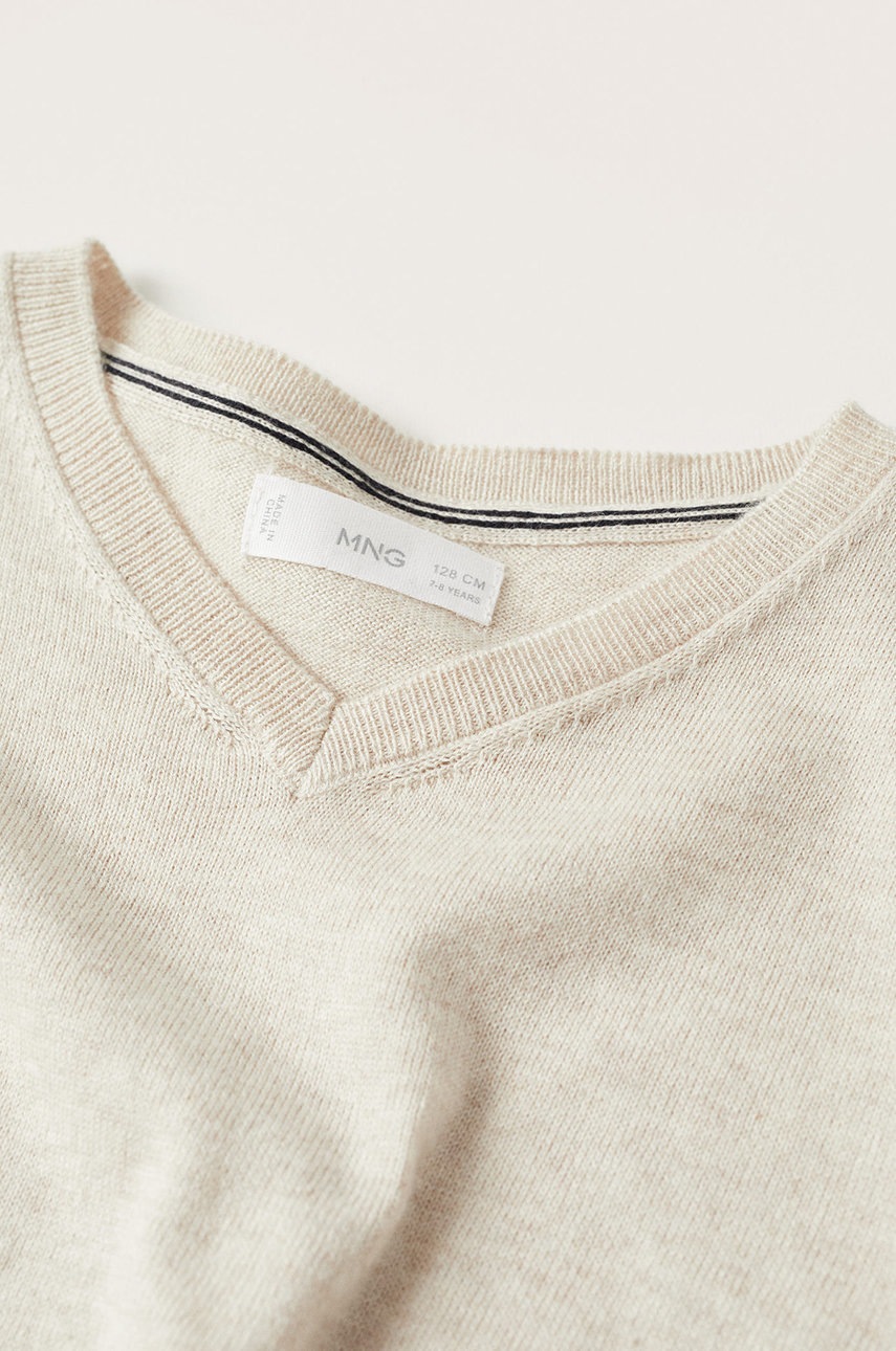 

Дитячий светр Mango Kids колір бежевий легкий