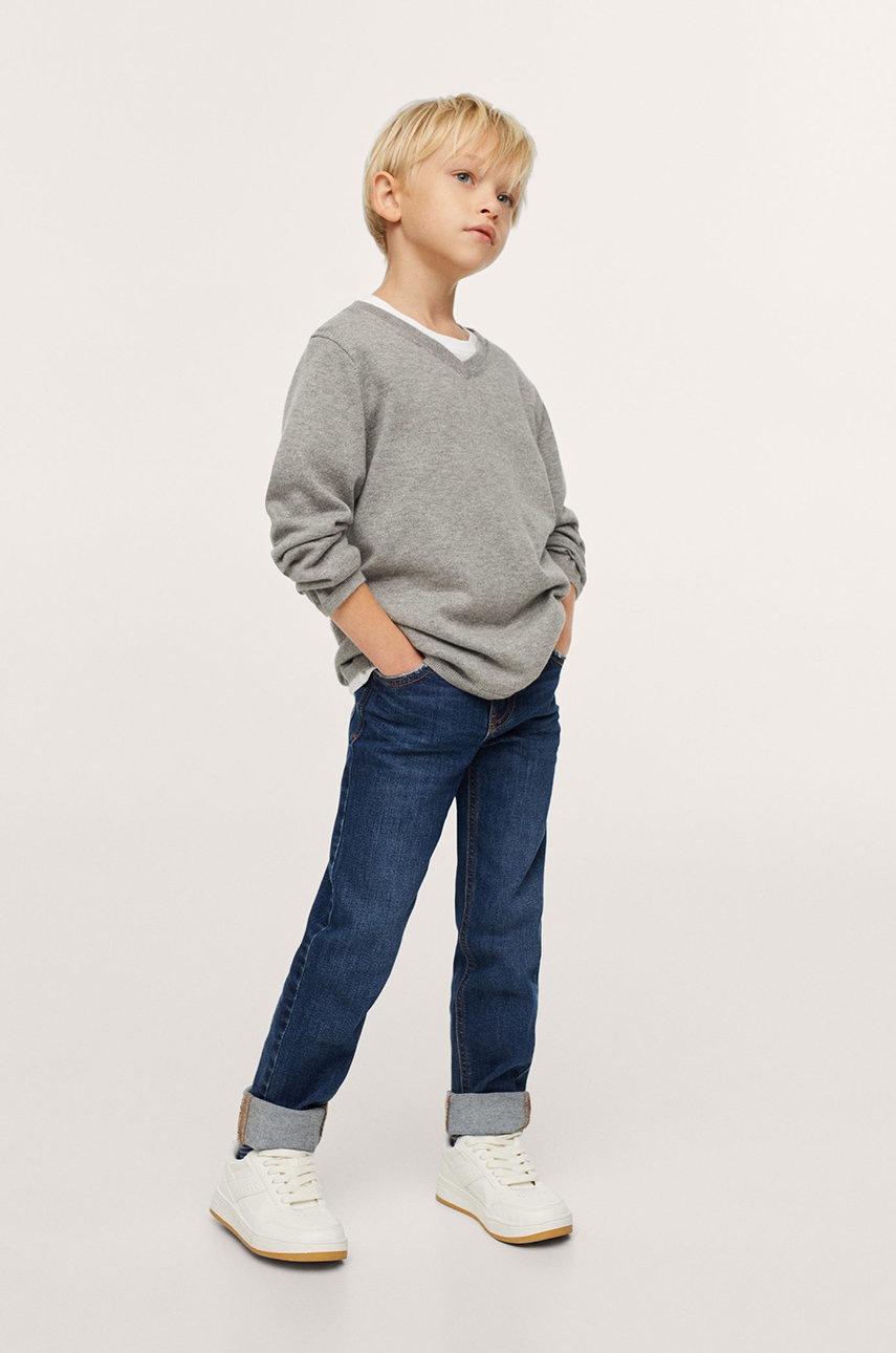 

Дитячий светр Mango Kids колір сірий легкий