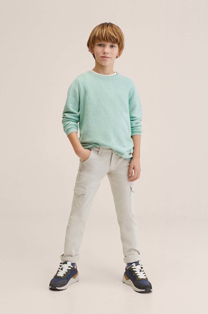 

Детский свитер Mango Kids Dingo цвет зелёный лёгкий