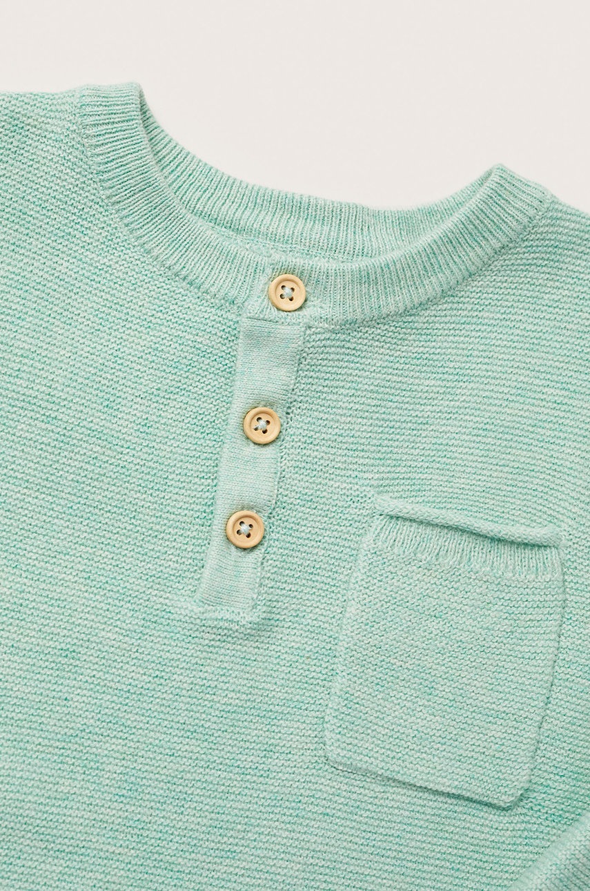 

Дитячий светр Mango Kids Dingobe колір зелений легкий
