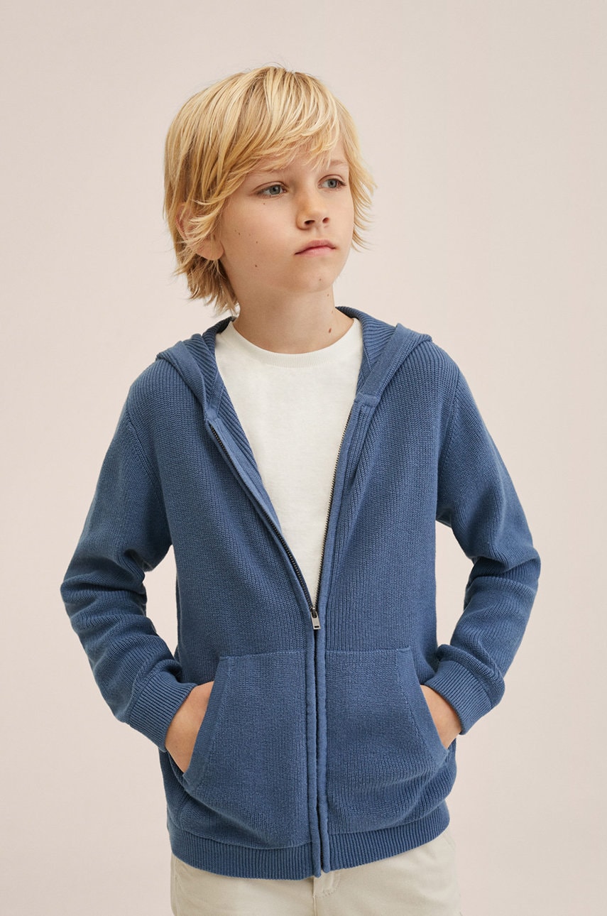 Mango kids cardigan copii ocean light