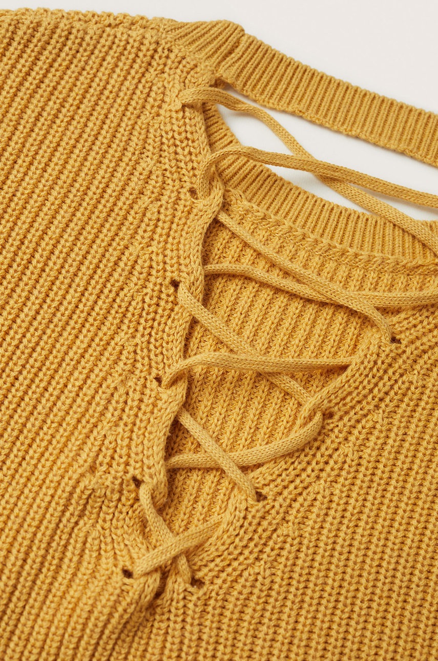 

Дитячий светр Mango Kids колір жовтий легкий