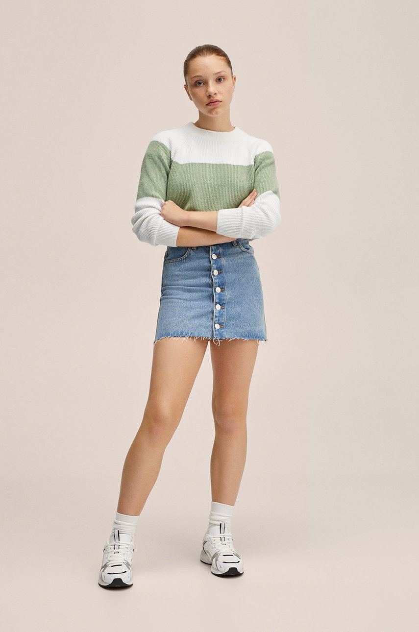 

Детский свитер Mango Kids цвет зелёный