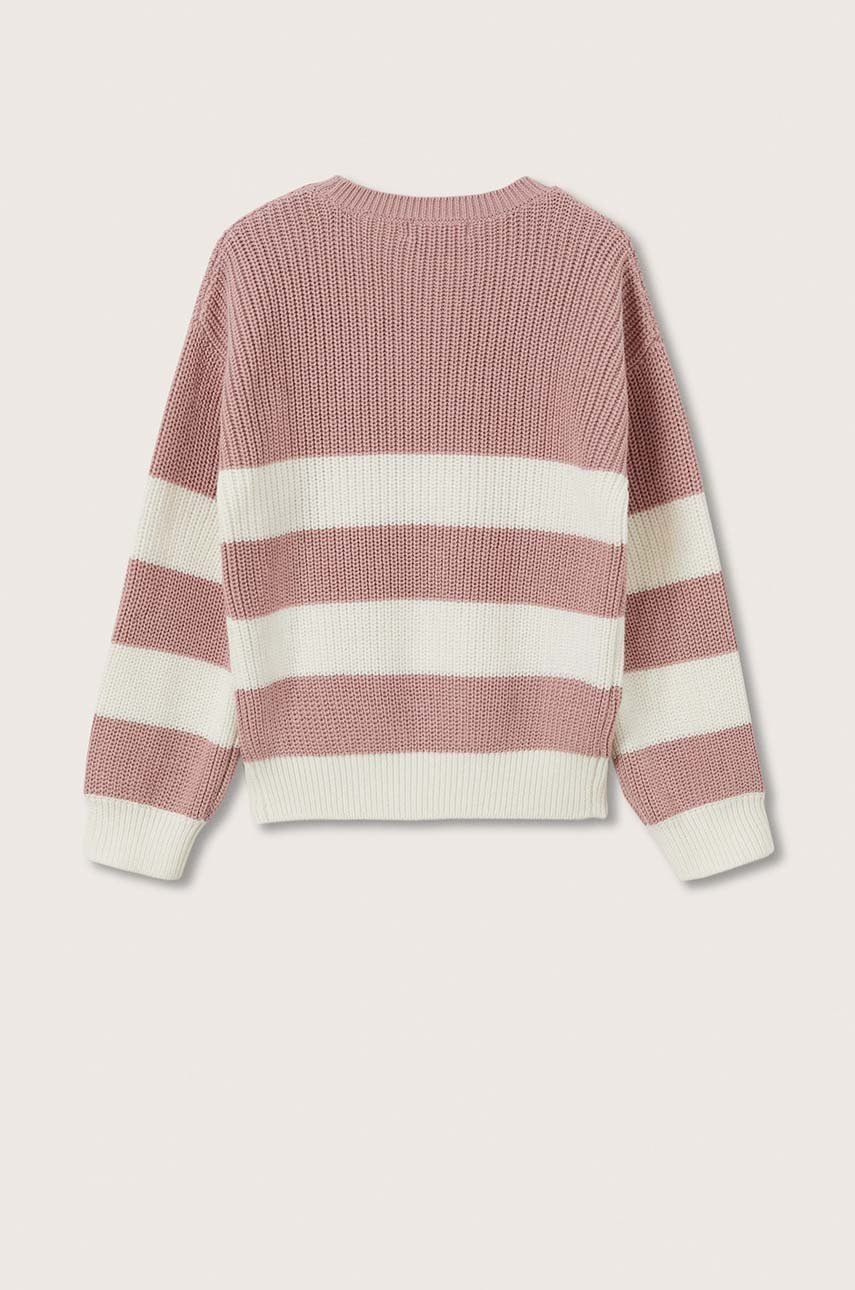 

Детский свитер Mango Kids Bonnie цвет розовый лёгкий
