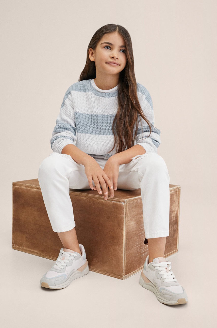 

Дитячий бавовняний светр Mango Kids Bloqui