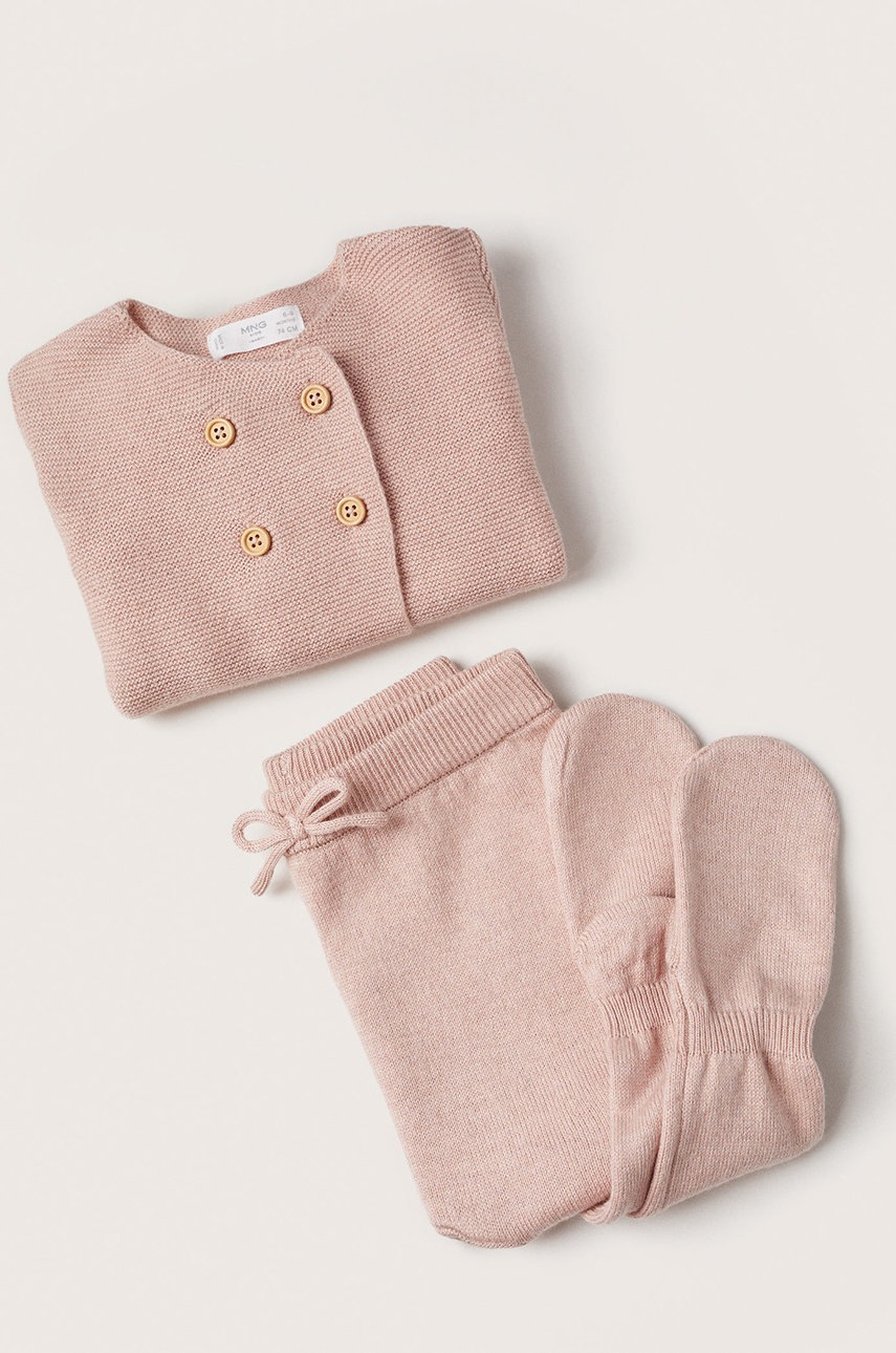 

Дитячий кардиган Mango Kids колір рожевий легкий