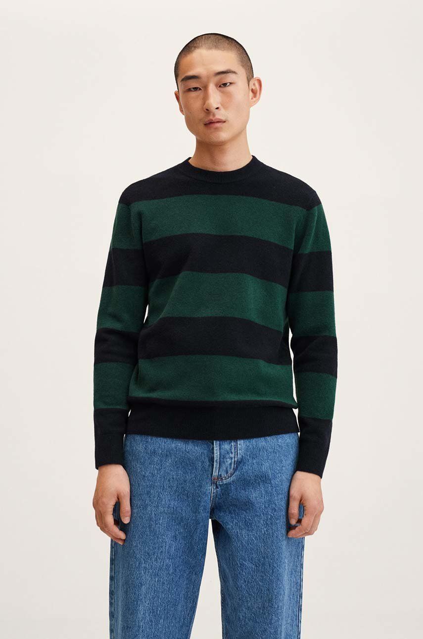 Mango Man pulover barbati, culoarea verde, light 2022 ❤️ Pret Super answear imagine noua 2022