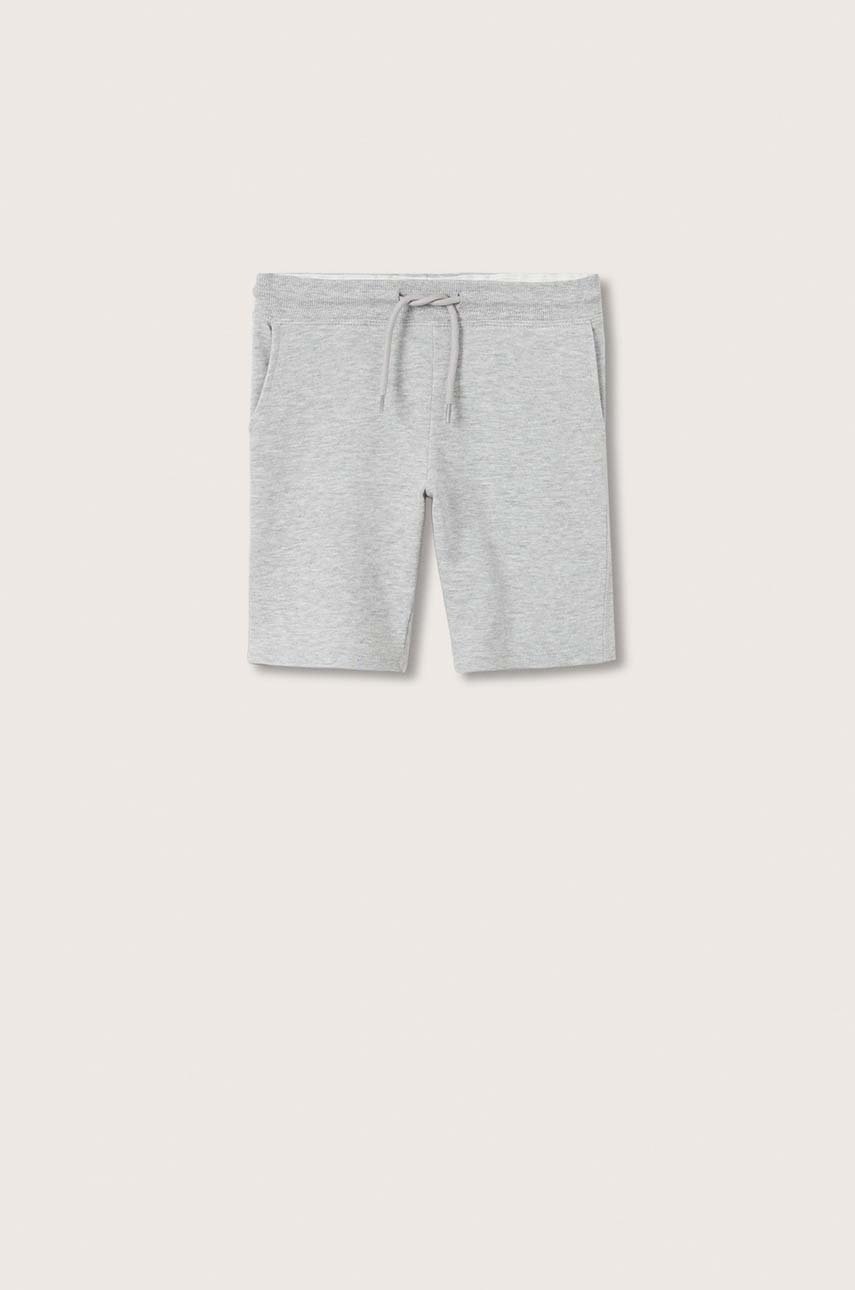 

Детски къси панталони Mango Kids в сиво, Сив