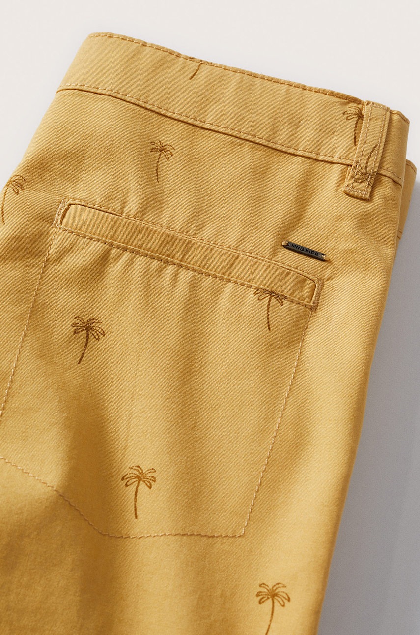

Детские шорты Mango Kids Caribe цвет жёлтый