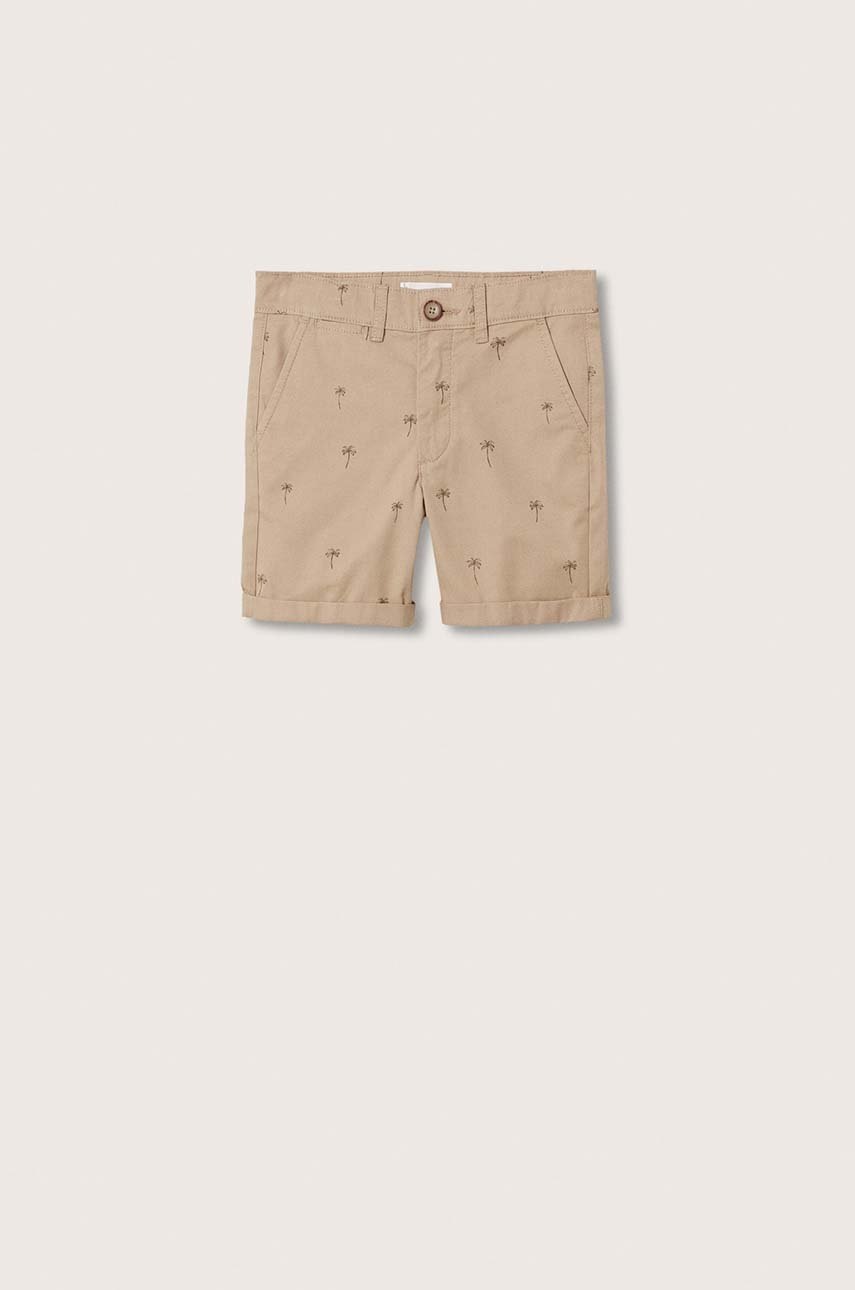 

Детски къси панталони Mango Kids Caribe в кафяво, Кафяв
