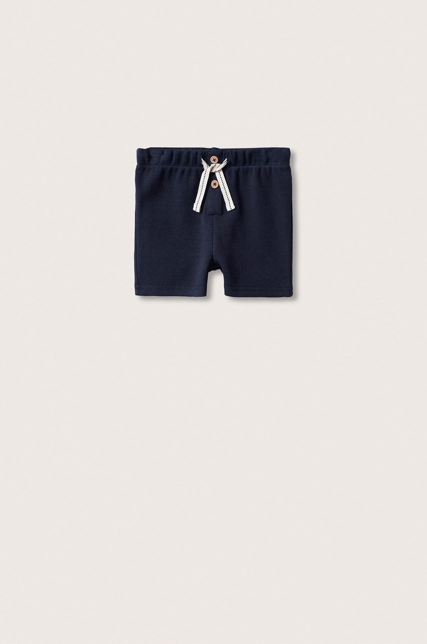 

Детски къси панталони Mango Kids Telmo в тъмносиньо с регулируема талия, Тъмносин