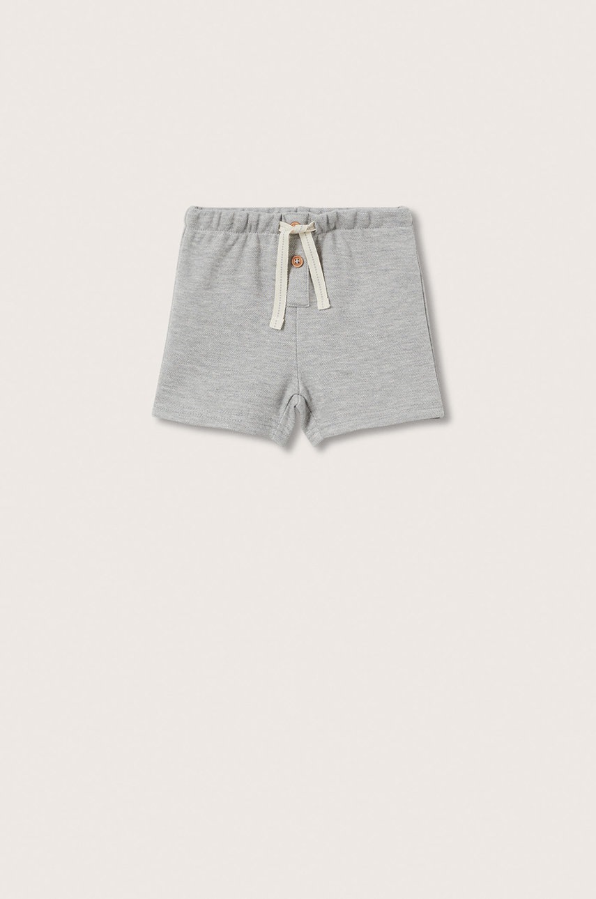 

Детски къси панталони Mango Kids Telmo в сиво, Сив