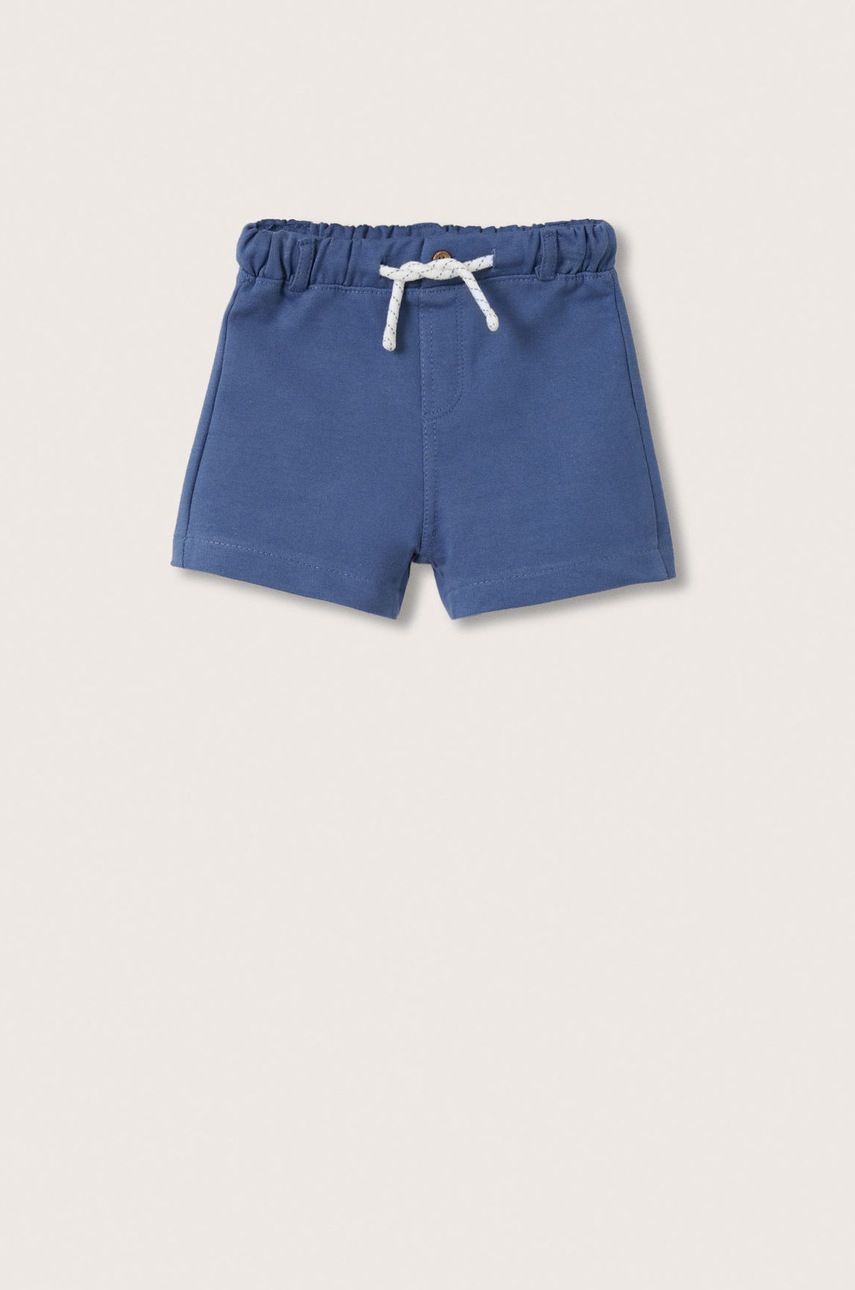 

Детски памучен къс панталон Mango Kids, Син