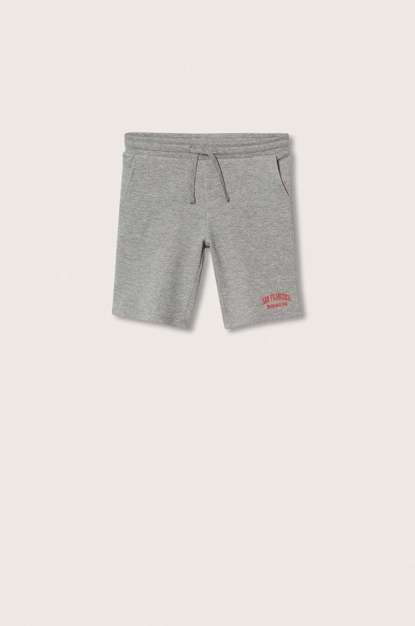

Детски къси панталони Mango Kids Toronto в сиво, Сив