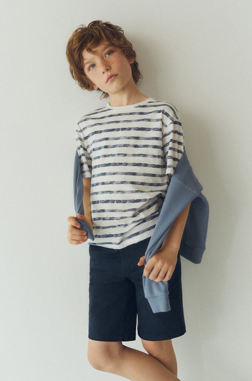 

Детские шорты Mango Kids Calatea цвет синий