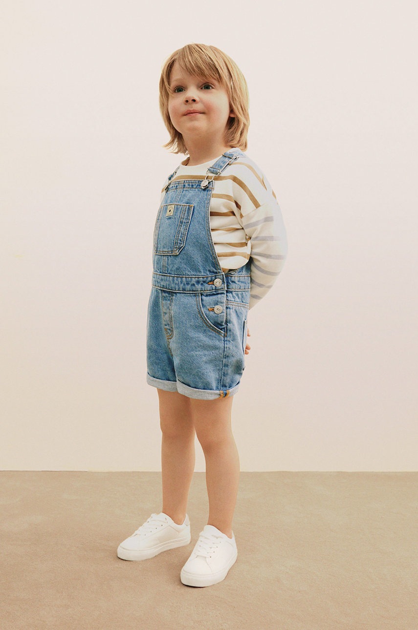

Детски дънков къс панталон Mango Kids Marlin, Син