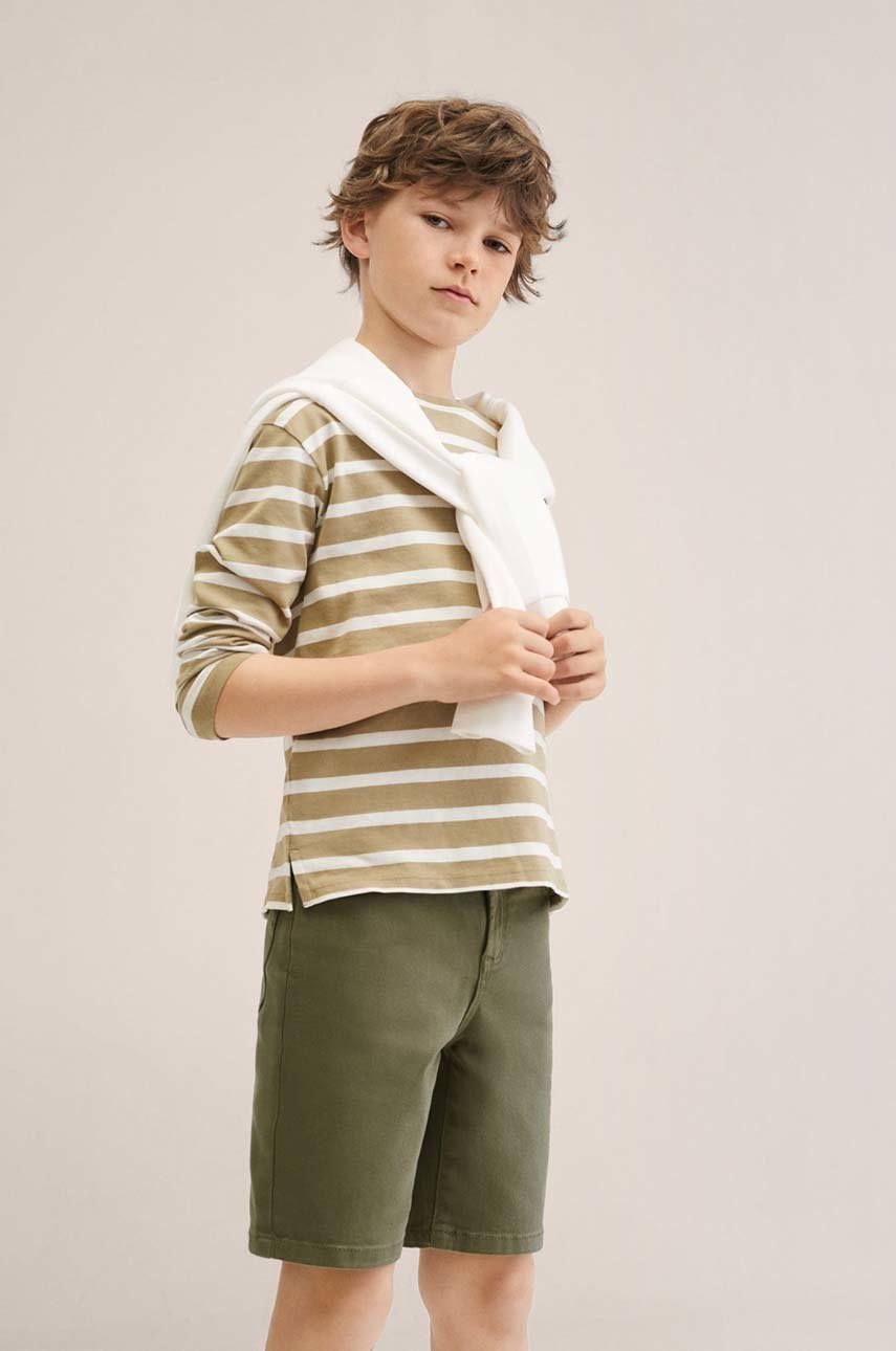 

Детски къси панталони Mango Kids Cuba в кафяво, Кафяв