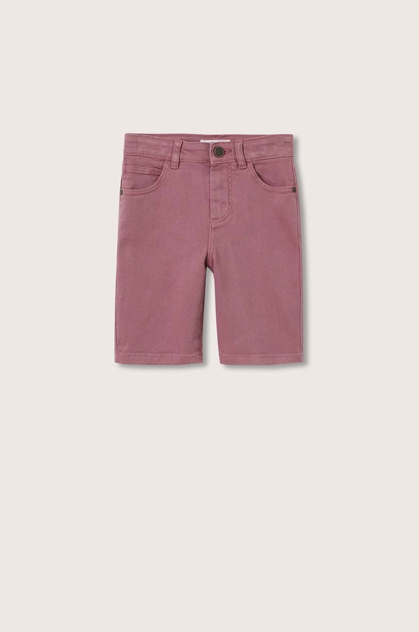 

Детские шорты Mango Kids Cuba цвет бордовый