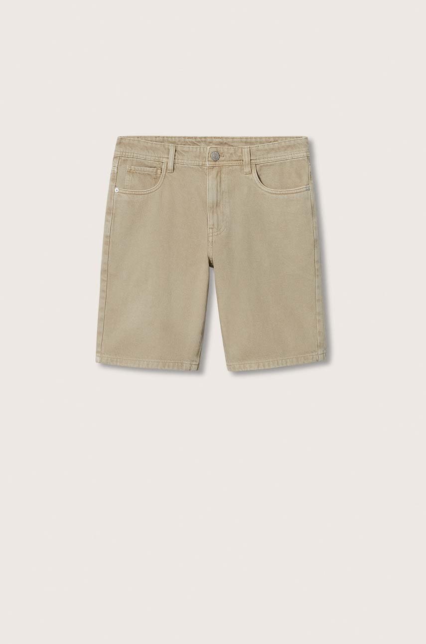 

Дитячі джинсові шорти Mango Kids Gurb колір бежевий