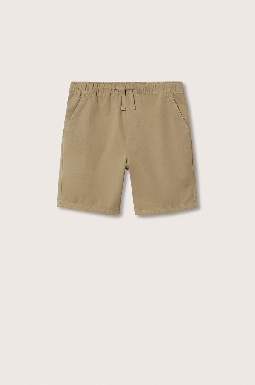 

Шорти Mango Kids Tona колір бежевий
