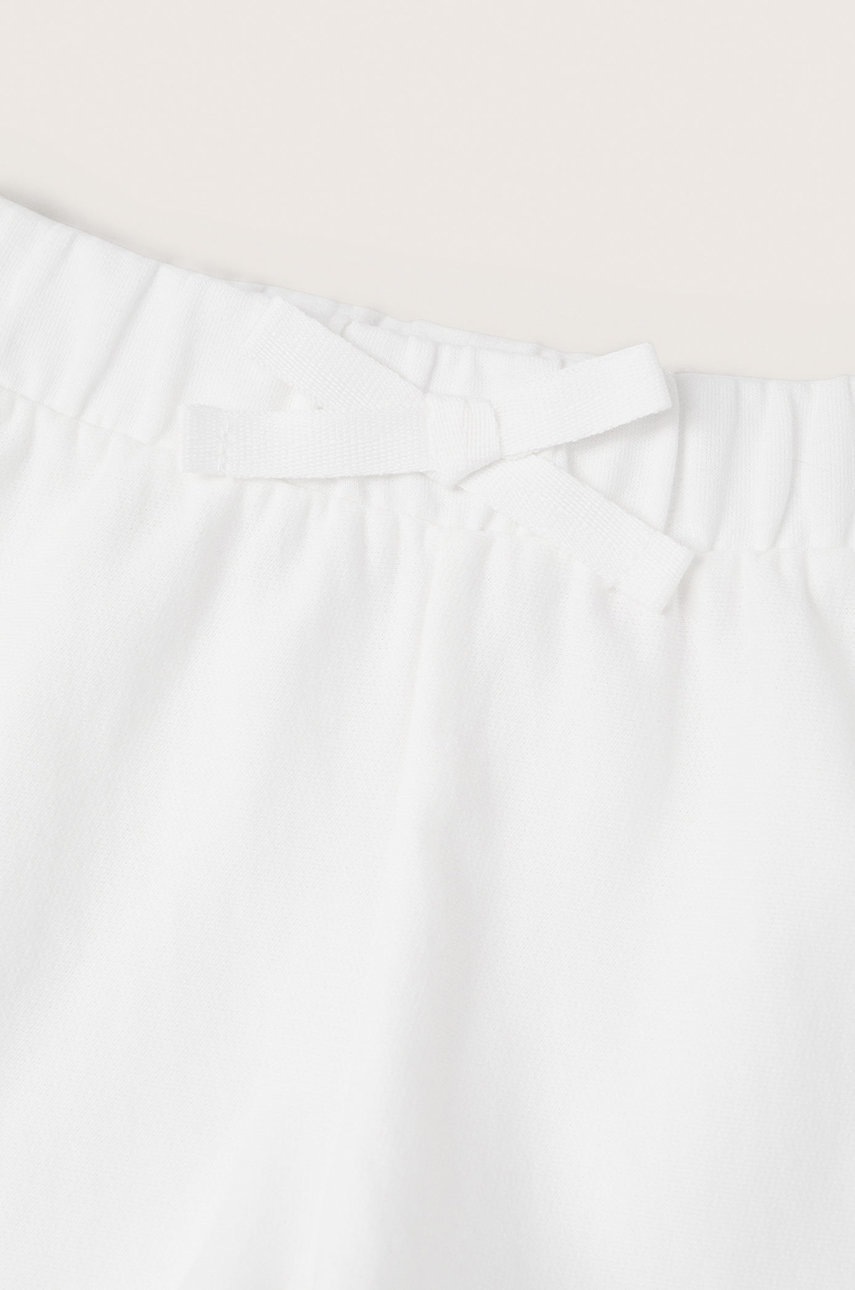 

Дитячі шорти Mango Kids Iris колір білий однотонні