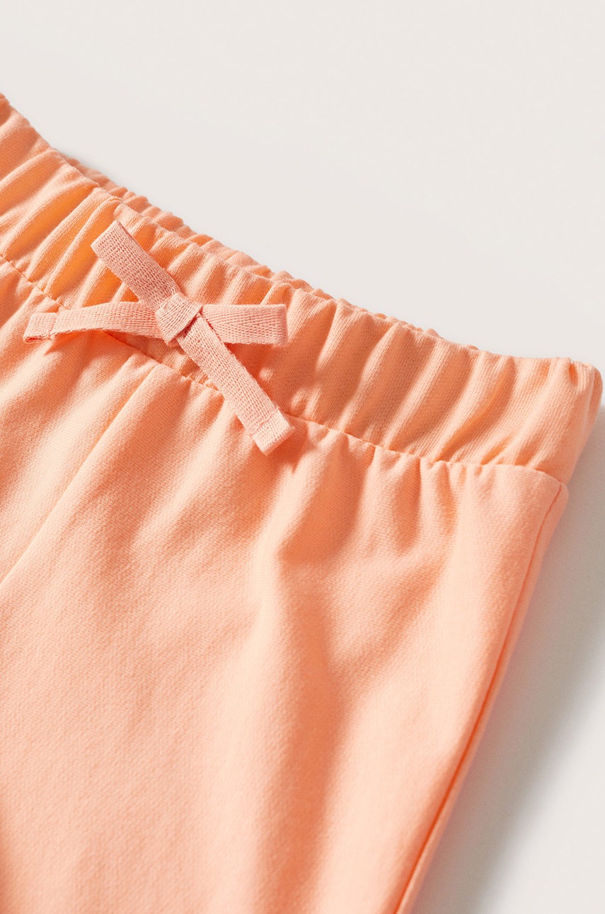 

Дитячі шорти Mango Kids Iris колір помаранчевий однотонні