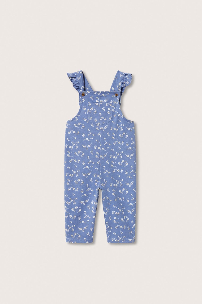 

Детски памучен гащеризон Mango Kids, Син