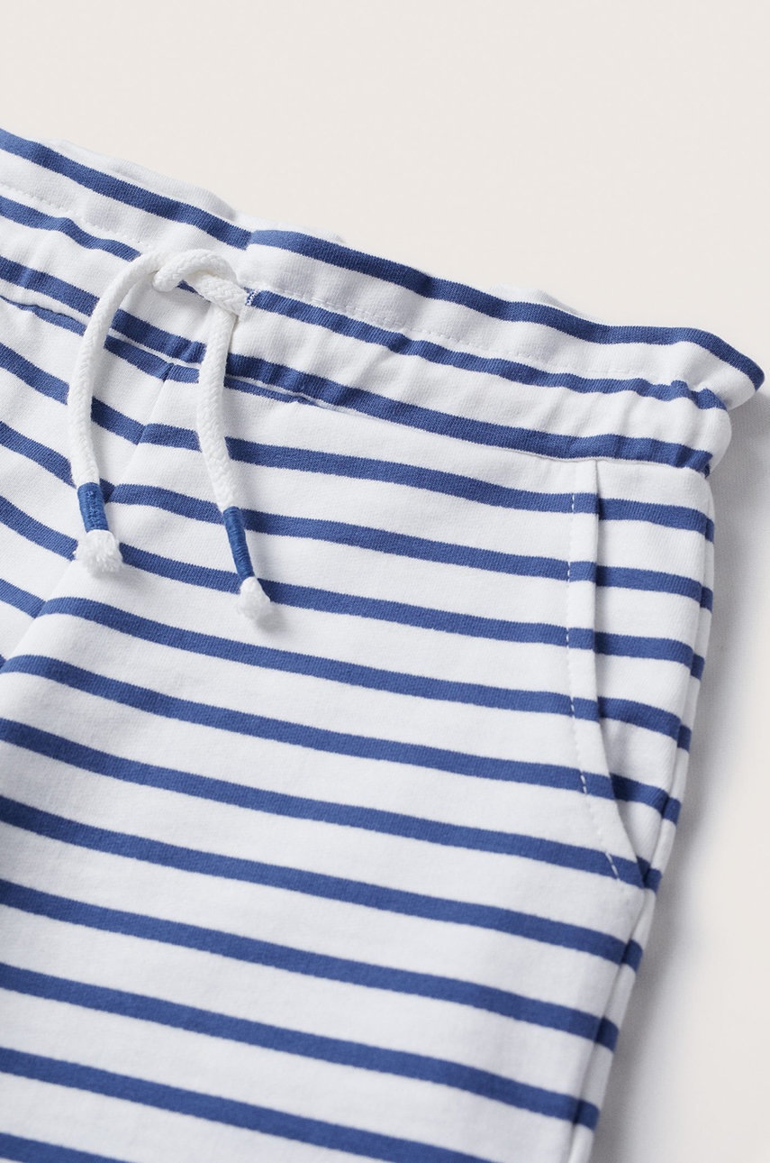 

Дитячі бавовняні шорти Mango Kids Sailors колір білий візерунок