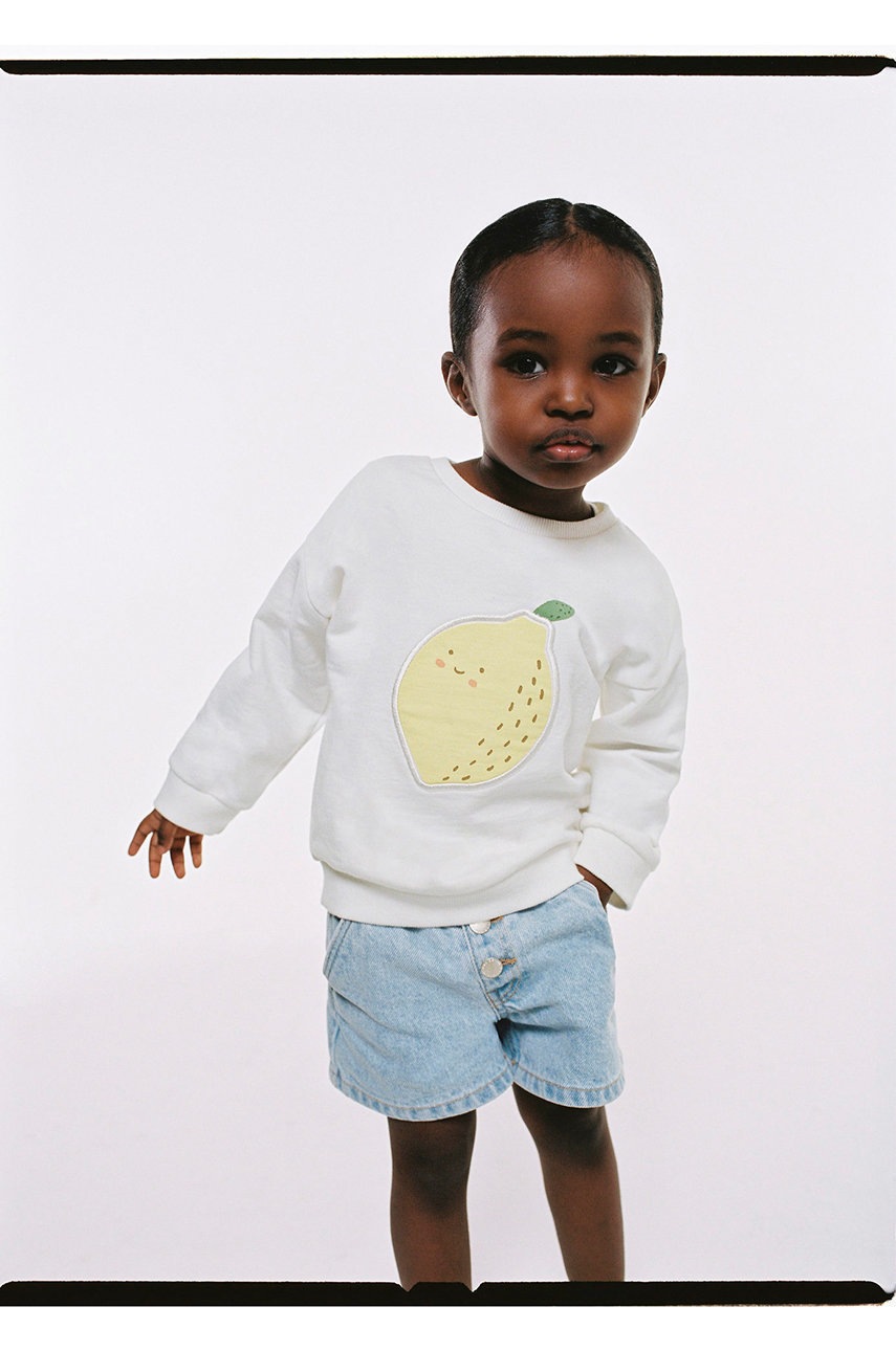 

Дитячі шорти Mango Kids Lucia колір фіолетовий однотонні