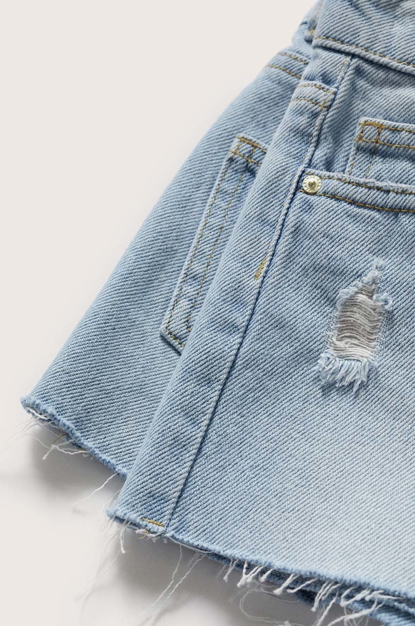 

Дитячі джинсові шорти Mango Kids Isa колір фіолетовий однотонні
