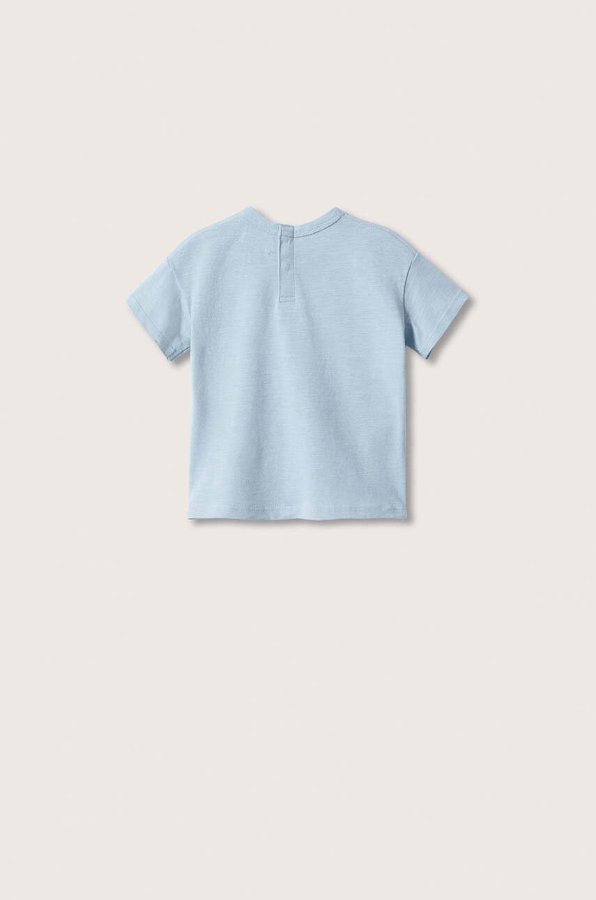 

Детская хлопковая футболка Mango Kids с аппликацией