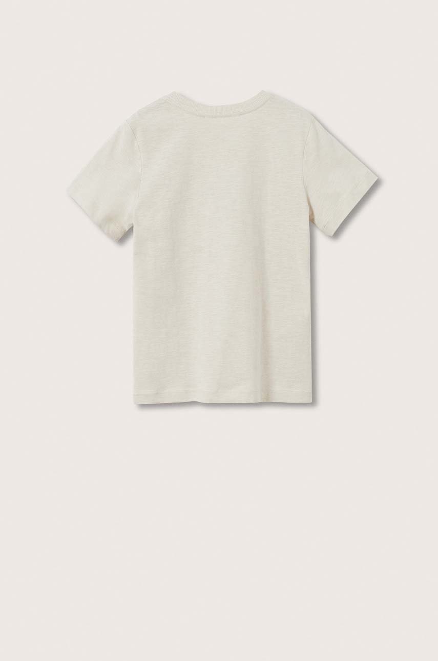 

Детская футболка Mango Kids цвет белый меланж