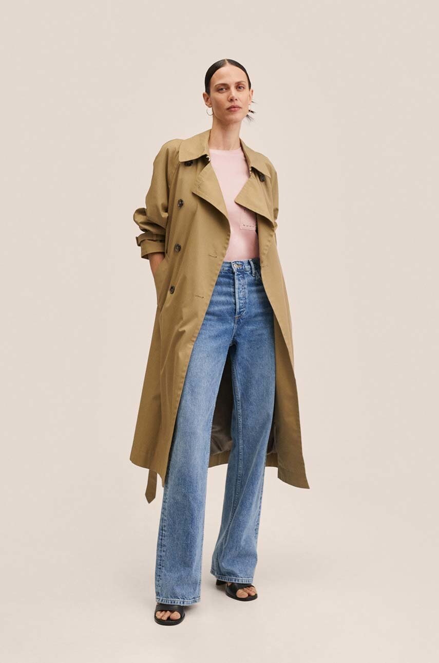 

Бавовняна футболка Mango Vigo колір рожевий