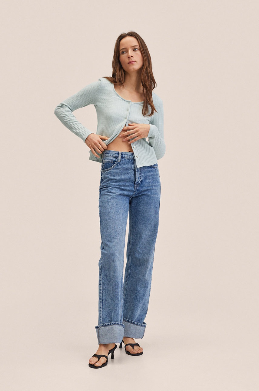 

Джемпер Mango Claire женский цвет бирюзовый