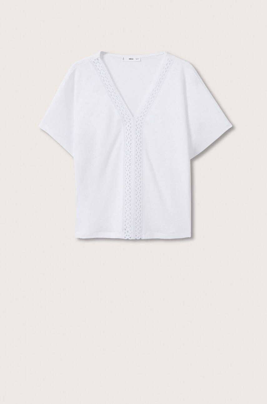 

Футболка Mango Boho женская цвет белый