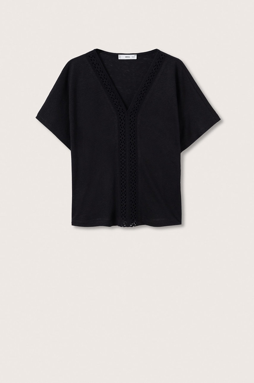 

Футболка Mango Boho женская цвет чёрный